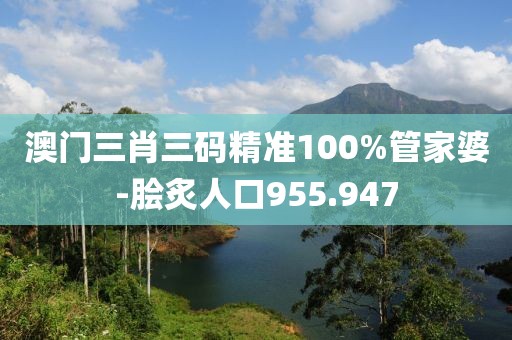 澳门三肖三码精准100%管家婆-脍炙人口955.947