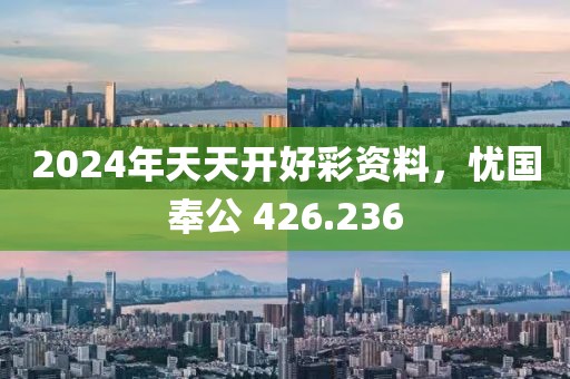 2024年天天开好彩资料，忧国奉公 426.236