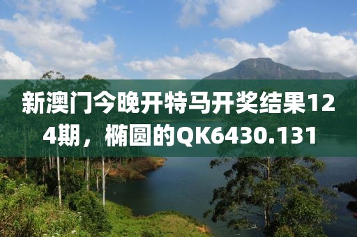 新澳门今晚开特马开奖结果124期，椭圆的QK6430.131