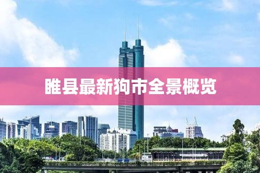 睢县最新狗市全景概览
