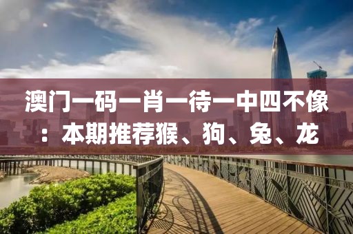 澳门一码一肖一待一中四不像：本期推荐猴、狗、兔、龙