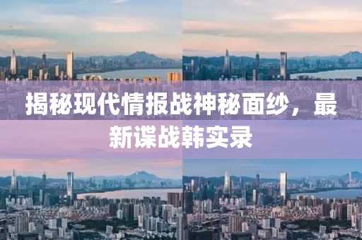揭秘现代情报战神秘面纱，最新谍战韩实录