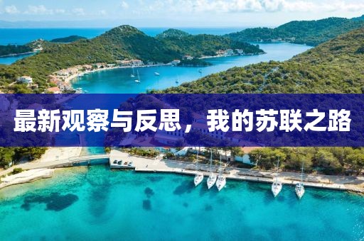 最新观察与反思，我的苏联之路