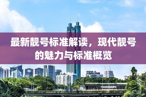 最新靓号标准解读，现代靓号的魅力与标准概览