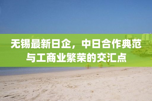 无锡最新日企，中日合作典范与工商业繁荣的交汇点