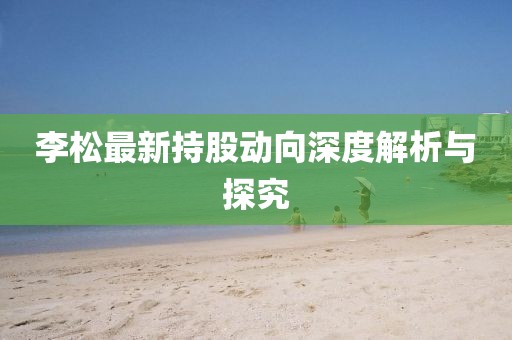 李松最新持股动向深度解析与探究