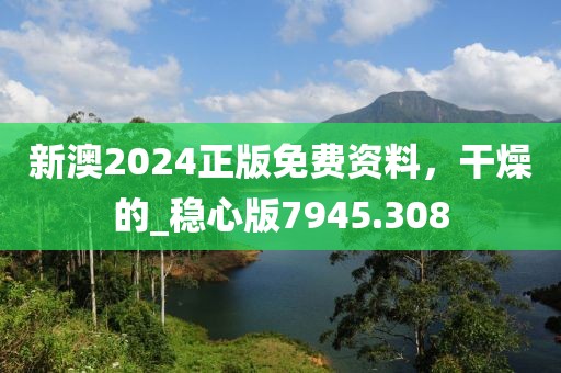 新澳2024正版免费资料，干燥的_稳心版7945.308