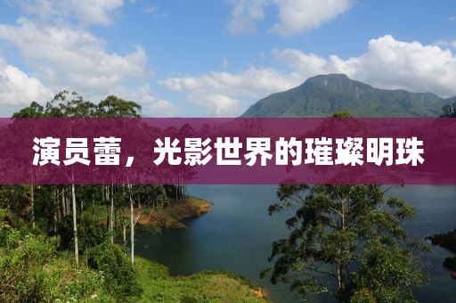 演员蕾，光影世界的璀璨明珠