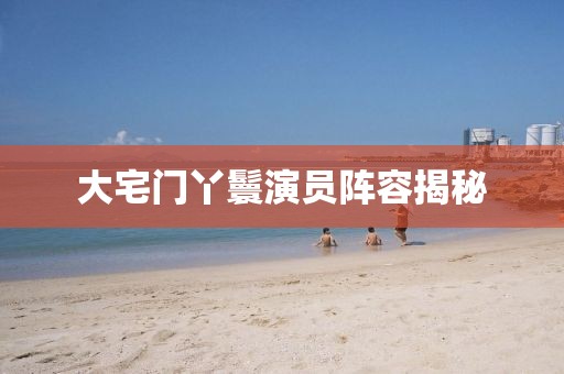 大宅门丫鬟演员阵容揭秘