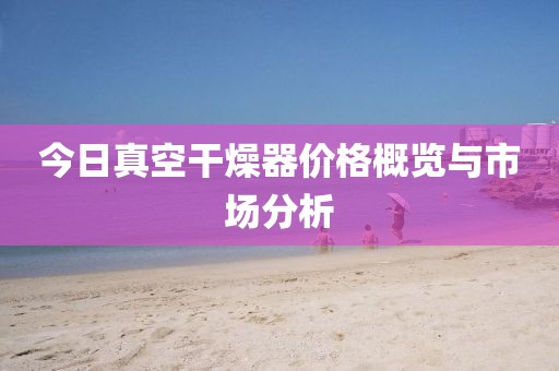 今日真空干燥器价格概览与市场分析