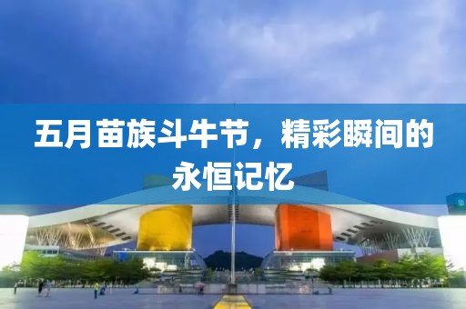 五月苗族斗牛节，精彩瞬间的永恒记忆