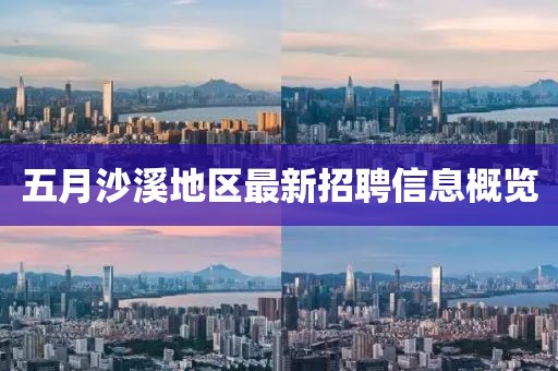 五月沙溪地区最新招聘信息概览