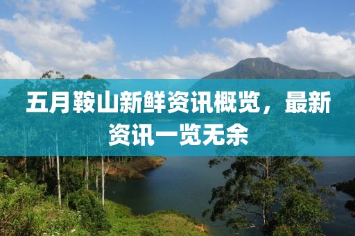 五月鞍山新鲜资讯概览,最新资讯一览无余