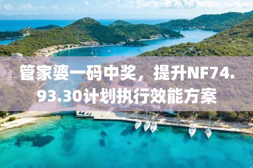 管家婆一码中奖，提升NF74.93.30计划执行效能方案