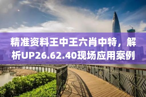 精准资料王中王六肖中特，解析UP26.62.40现场应用案例