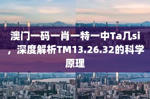 澳门一码一肖一特一中Ta几si，深度解析TM13.26.32的科学原理