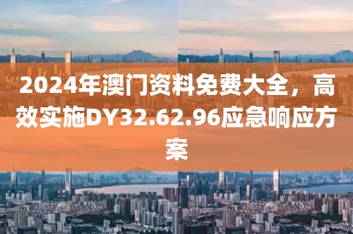 2024年澳门资料免费大全，高效实施DY32.62.96应急响应方案