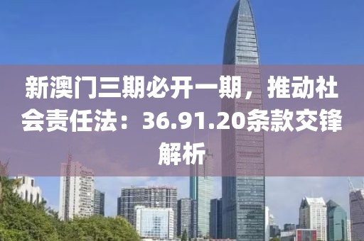 新澳门三期必开一期，推动社会责任法：36.91.20条款交锋解析