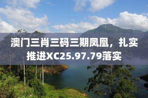 澳门三肖三码三期凤凰，扎实推进XC25.97.79落实