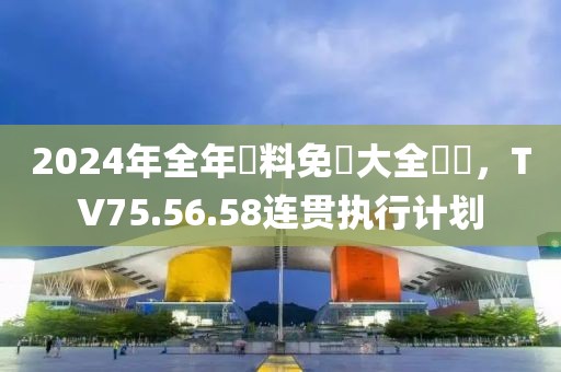 2024年全年資料免費大全優勢，TV75.56.58连贯执行计划