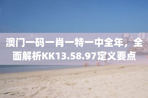 澳门一码一肖一特一中全年，全面解析KK13.58.97定义要点