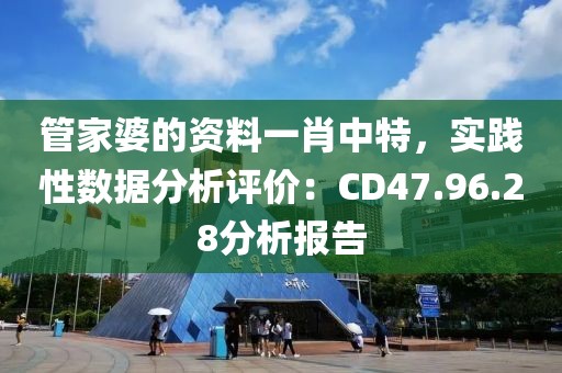 管家婆的资料一肖中特，实践性数据分析评价：CD47.96.28分析报告