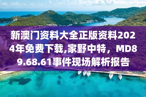 新澳门资料大全正版资料2024年免费下载,家野中特，MD89.68.61事件现场解析报告