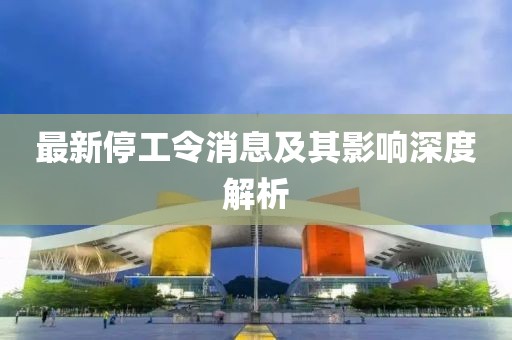 最新停工令消息及其影响深度解析