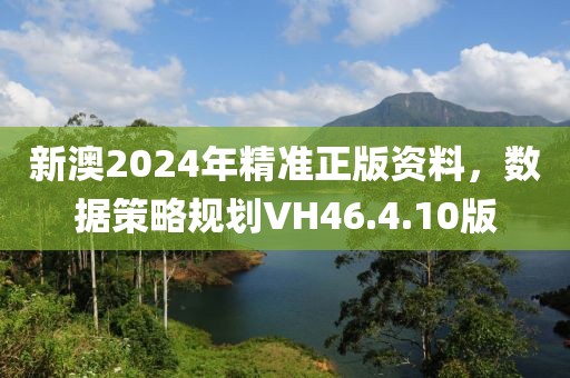 新澳2024年精准正版资料，数据策略规划VH46.4.10版