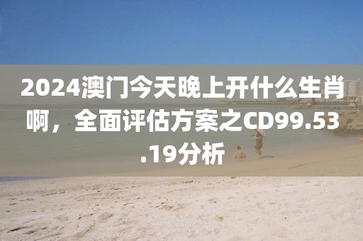 2024澳门今天晚上开什么生肖啊，全面评估方案之CD99.53.19分析