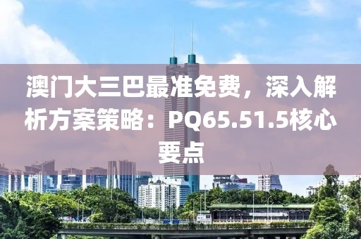 澳门大三巴最准免费，深入解析方案策略：PQ65.51.5核心要点