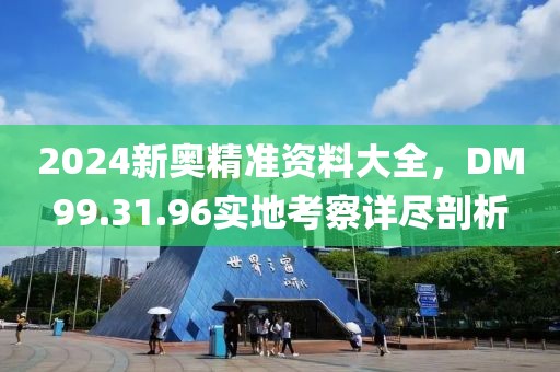 2024新奥精准资料大全，DM99.31.96实地考察详尽剖析