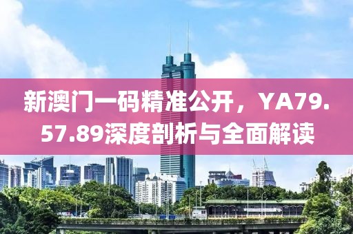 新澳门一码精准公开，YA79.57.89深度剖析与全面解读