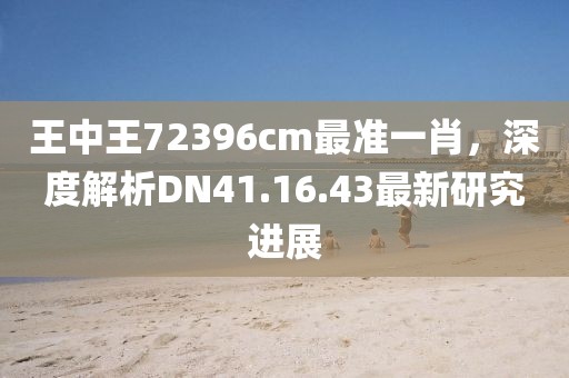 王中王72396cm最准一肖，深度解析DN41.16.43最新研究进展