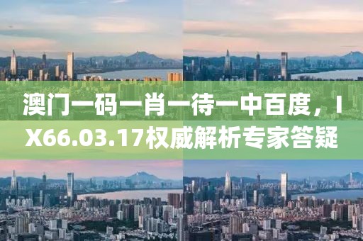 澳门一码一肖一待一中百度，IX66.03.17权威解析专家答疑
