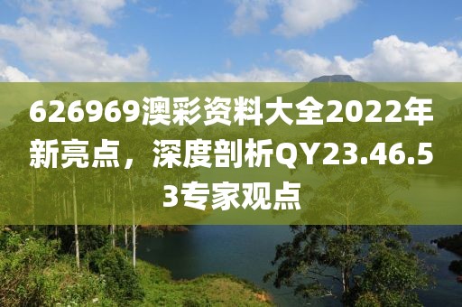 626969澳彩资料大全2022年新亮点，深度剖析QY23.46.53专家观点