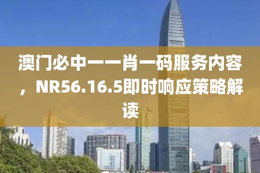 澳门必中一一肖一码服务内容，NR56.16.5即时响应策略解读