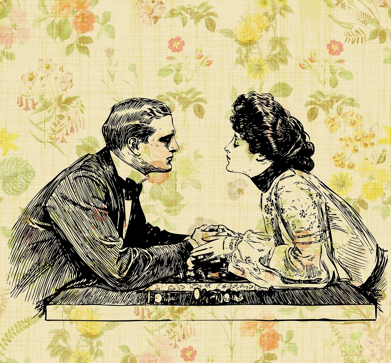 情感与艺术的完美交融，热门动漫双人情侣图片欣赏